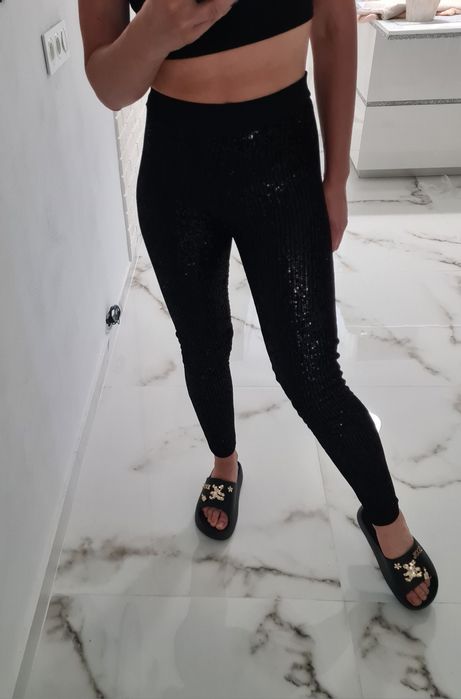 Leginsy calzedonia połyskujące rozmiar xs