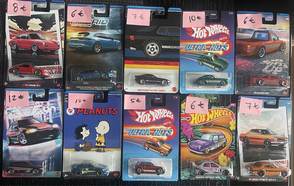 Hot Wheels Porsche  Nissan Honda VW