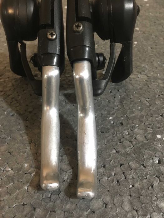 Retro MTB klamkomanetki Shimano Deore XT ST-M095 szlifowane klamki