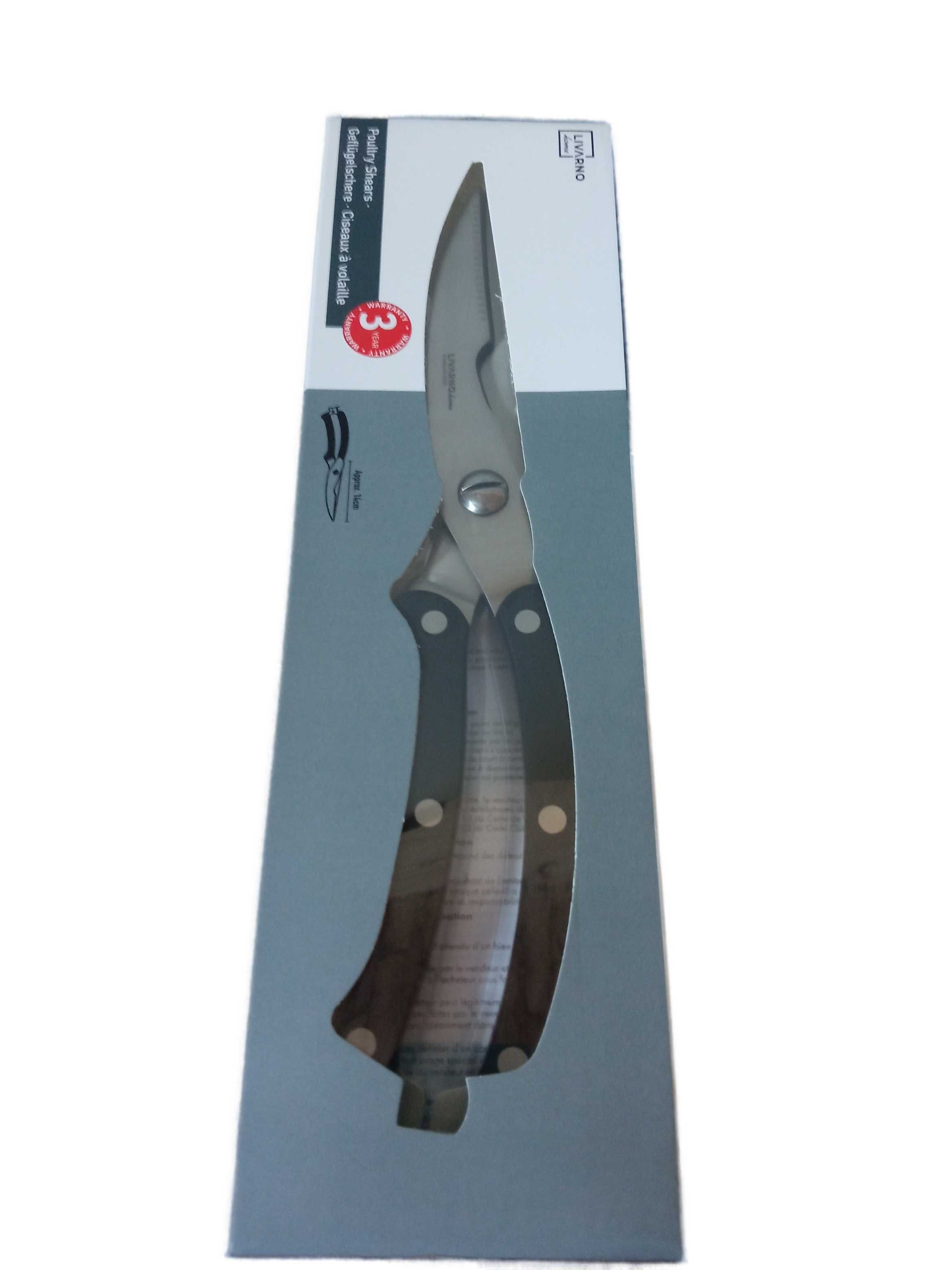 Nożyce do cięcia drobiu, kurczaka stal nierdzewna, 14 cm, Livarno