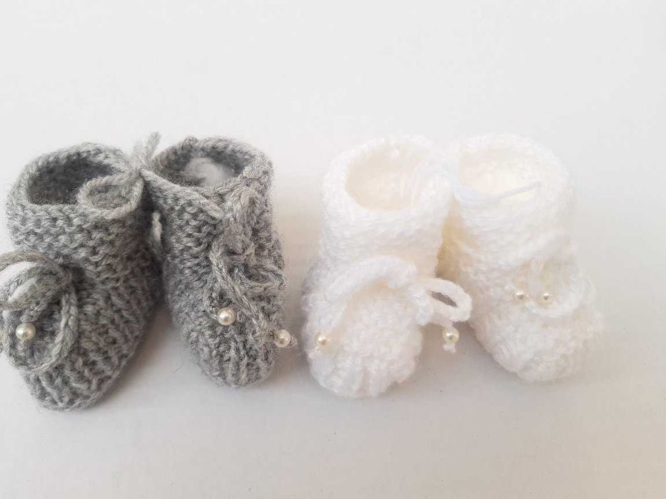 Botinhas de tricô/malha para bebé