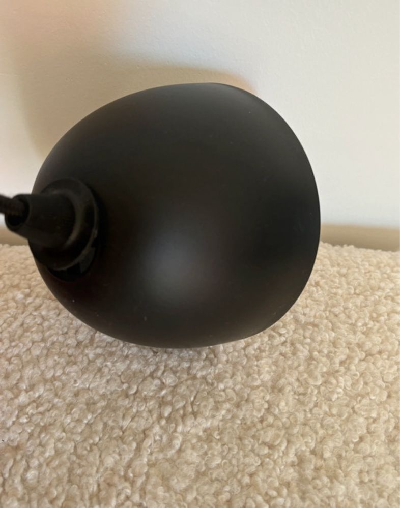 okrągła różowa lampa wisząca 70s vintage modern retro