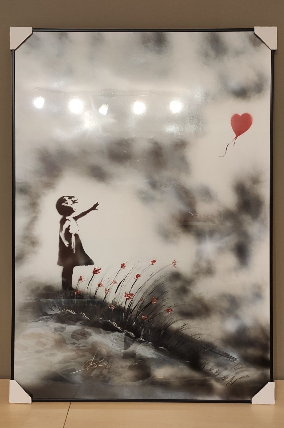 Dziewczynka z balonikiem 70x100_reprodukcja Banksy'ego