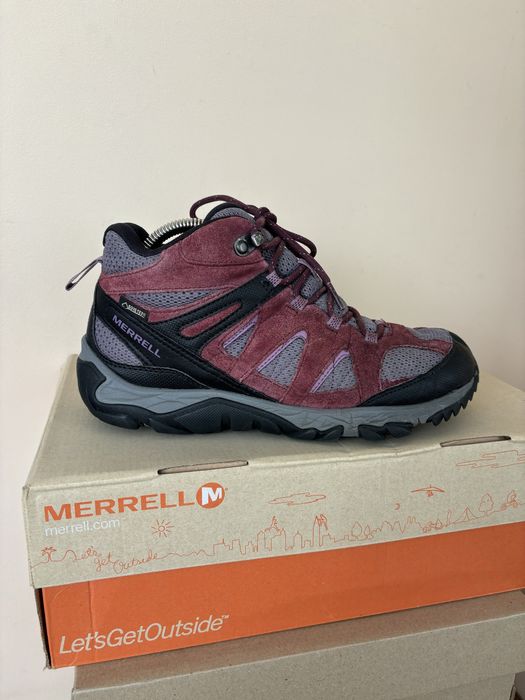 шкіряні замша черевики Merrell Gore tex 39