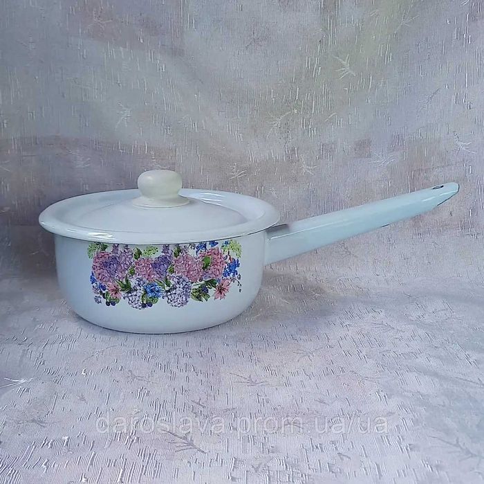 Ківш емальований Idilia (1,5 л), різні малюнки, НОВІ!