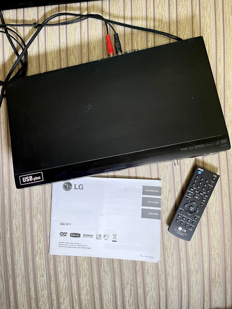 DVD-Плеер LG DKU875 KARAOKE + USB + диски