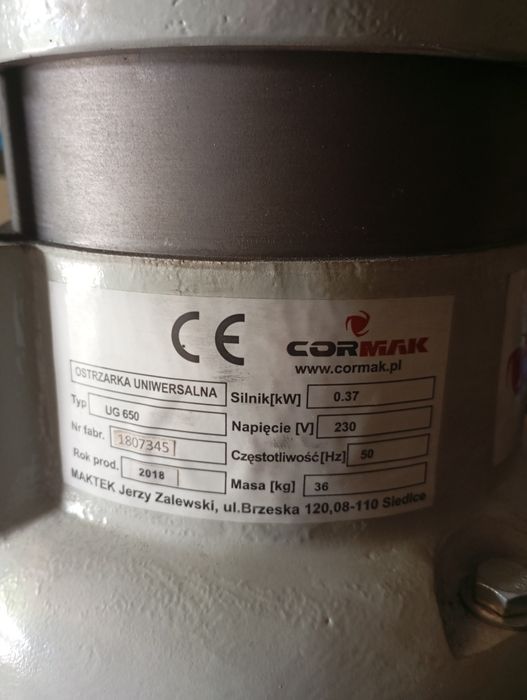 Станок Cormak для заточки плоских ножів для деревообробних верстатів