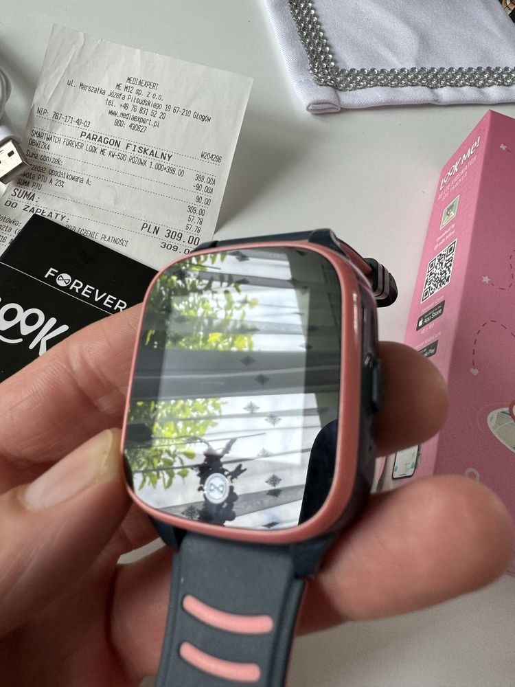 Smartwatch FOREVER Look Me KW-500 Różowy - jak nowy!!!