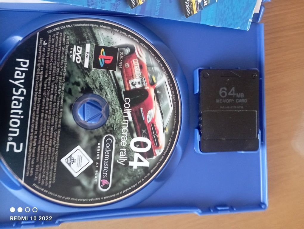 PlayStation 2 com 2 jogos