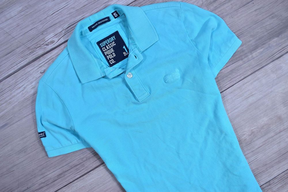 Superdry Męska Koszulka Polo Vintage Destroyed / S