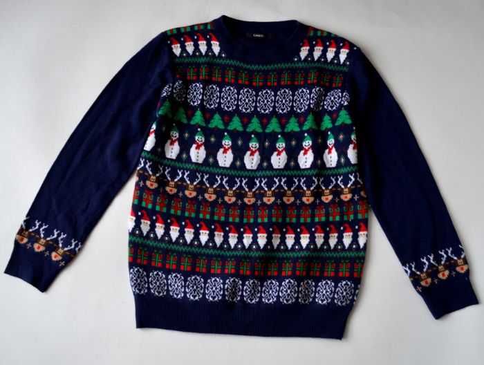 Z28 GEORGE Sweter 152cm 11-12lat Świąteczny Mikołaj