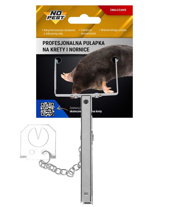 Łapka, pułapka na krety No Pest