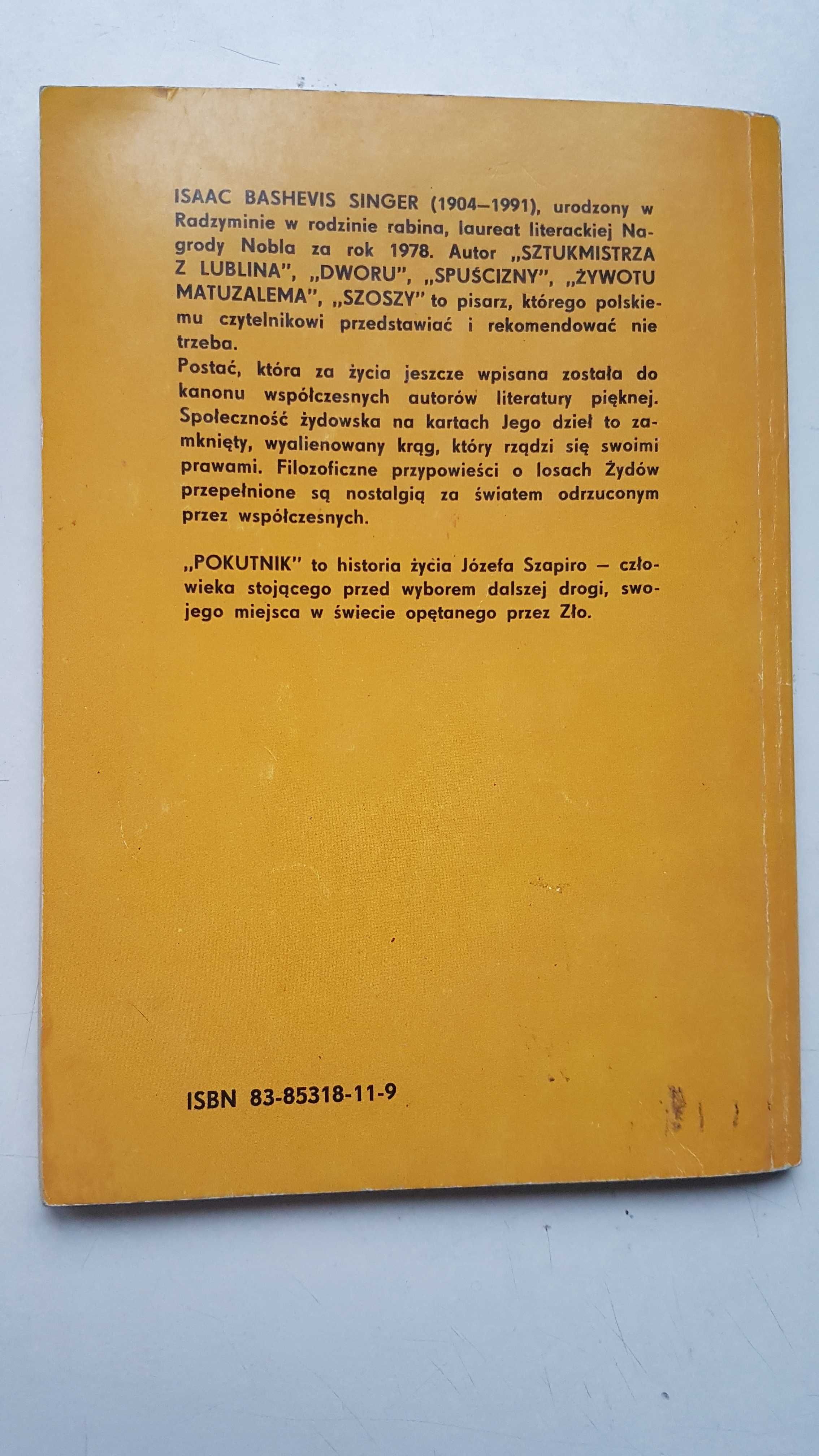 Isaac Bashevis Singer "Pokutnik"