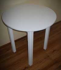 Stół okrągły 70 cm biały 80 ,90 . 100