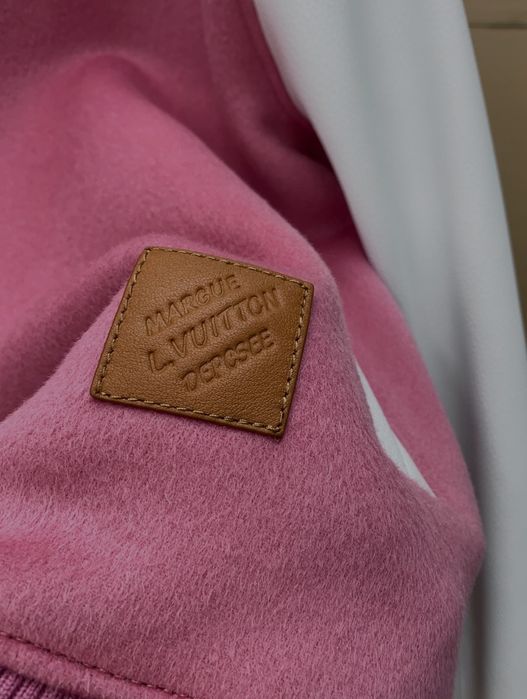 Louis Vuitton x Nigo FW25 – kurtka varsity z wstawkami ze skóry