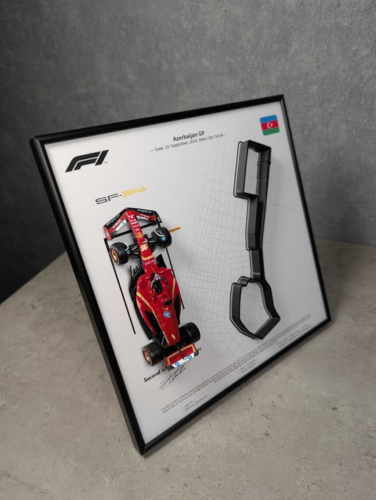 Bburago з Рамкою F1 Ferrari / Azerbaijan GP #16 Charles Leclerc SF-24