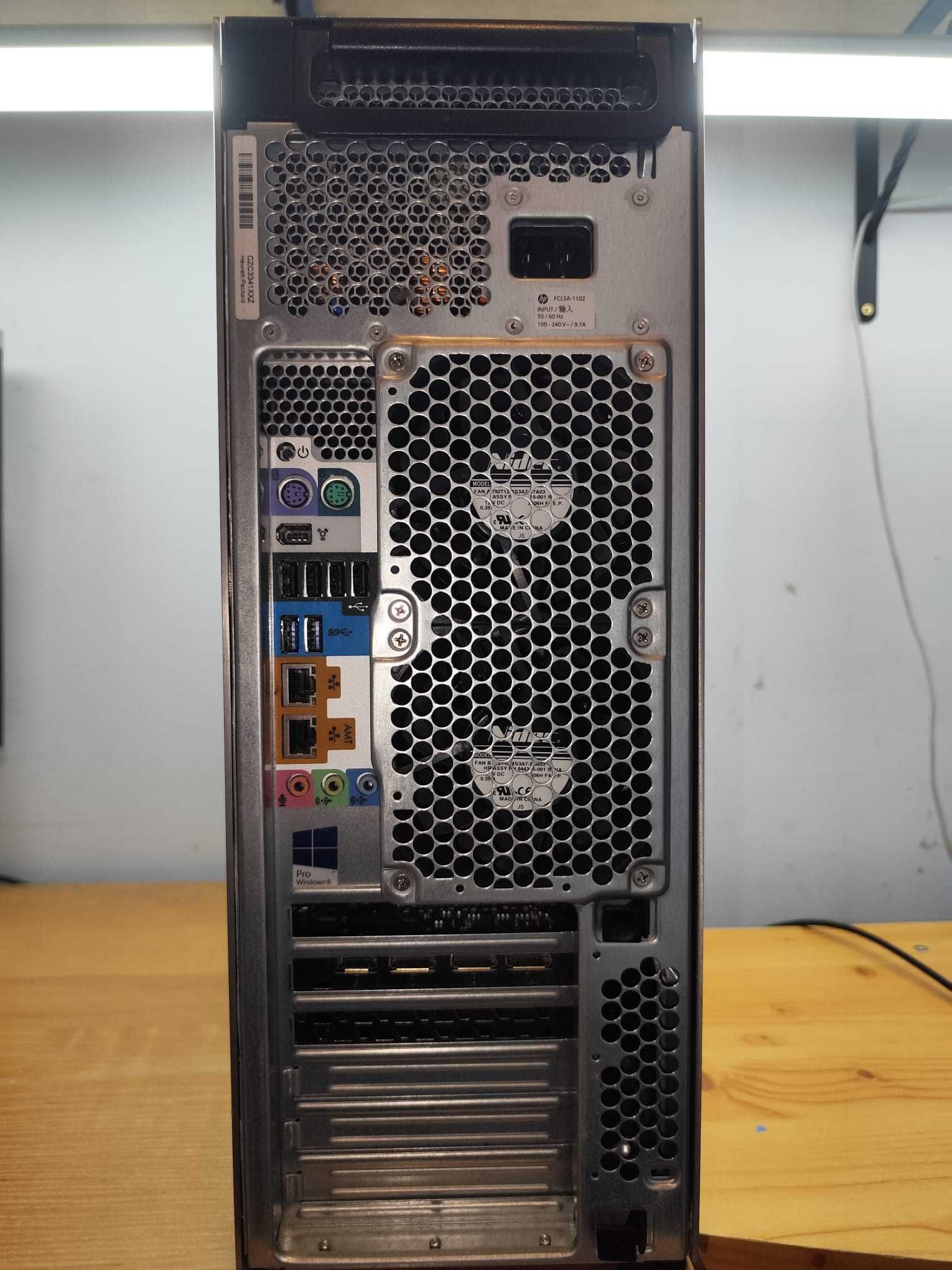 Komputer gamingowy.HP Z620.8rdzeni,128GB RAM+RX580 8GB+monitor+akces