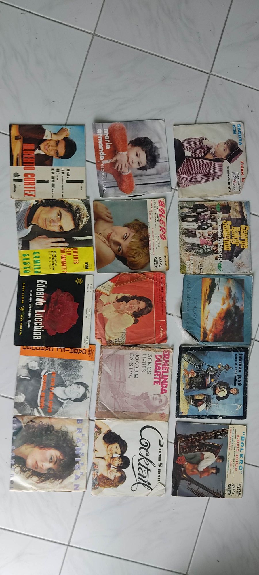 Discos vinil LP e singles