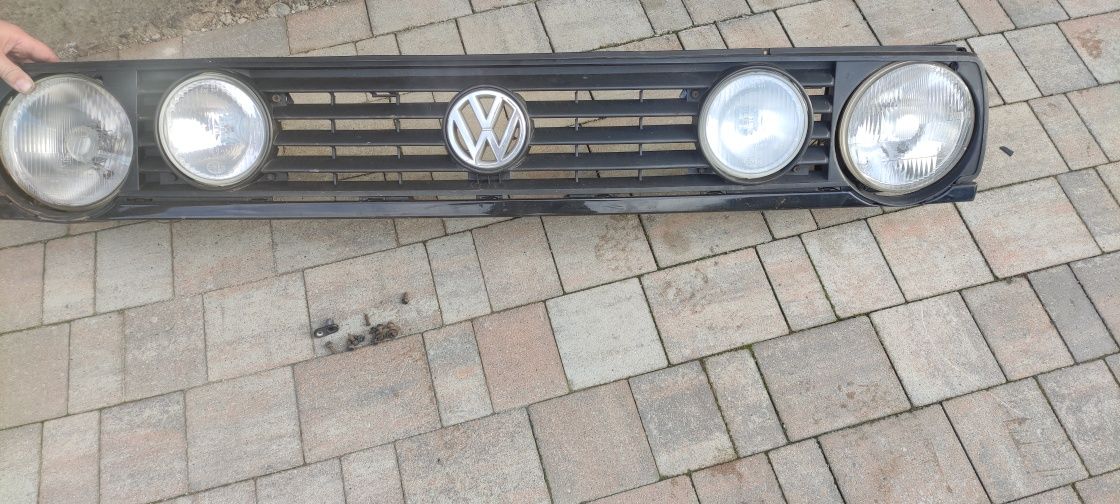 VW golf II Atrapa grill lampy