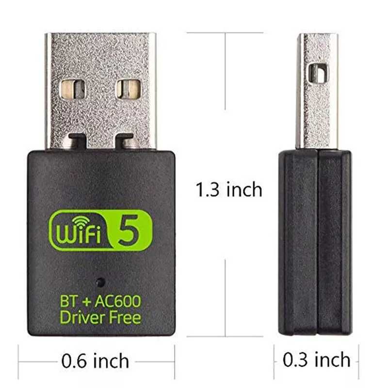 Karta sieciowa WiFi dual band 2,4/5.0 GHz + Bluetooth