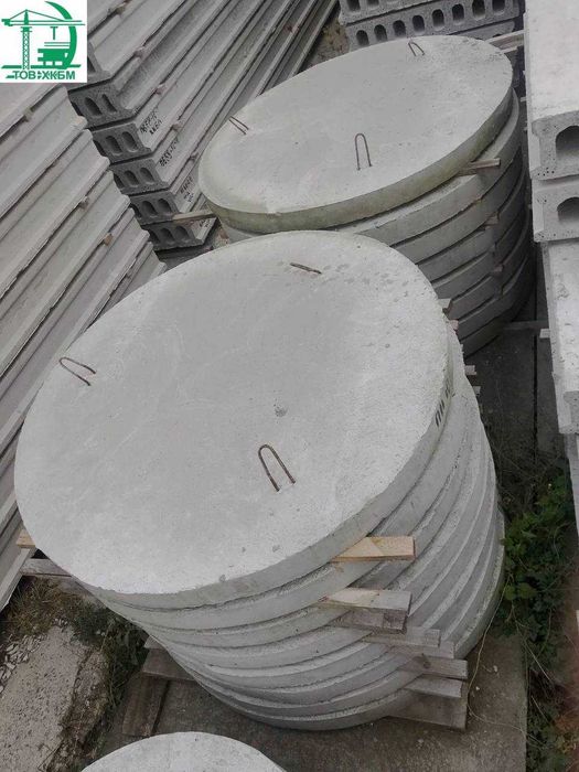 Кільця залізобетонні, плити для колодязів від виробника, доставка