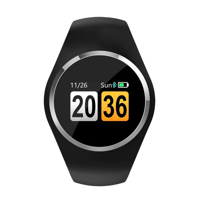 Smart Watch Q1 - zegarek z monitorem zdrowia CZARNY