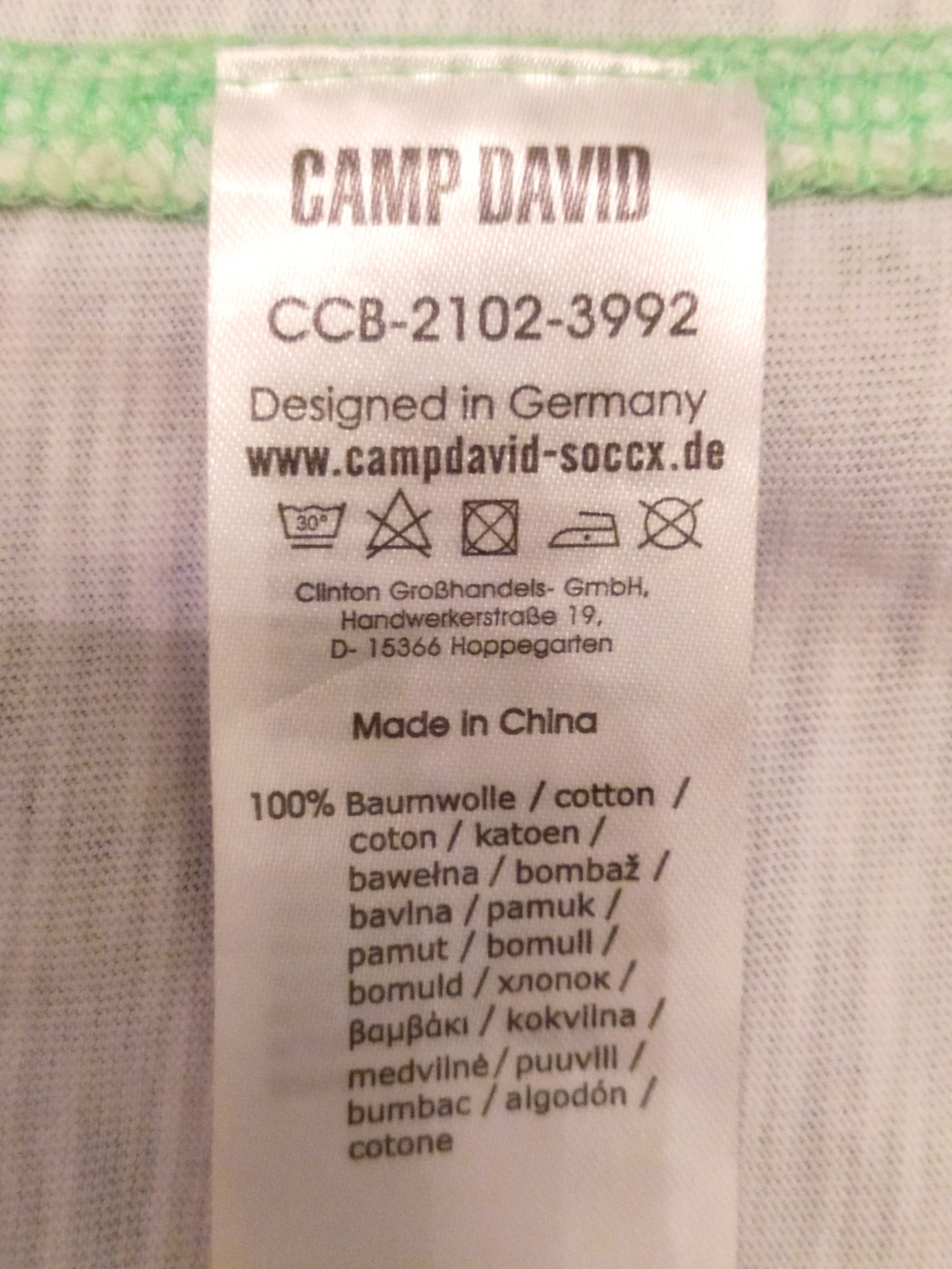 Футболка CAMP DAVID Германия, р. XXL, 56-58-60, очень прикольная