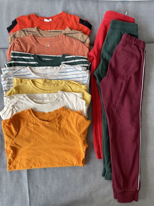 Paka ubrań, rozmiar 128