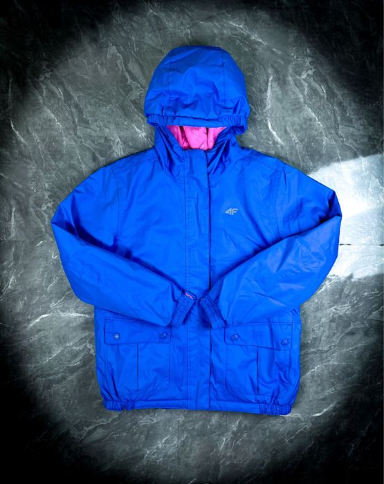 Nowa Niebieska Damska Kurtka z Kapturem «4F» Rozmiar: S