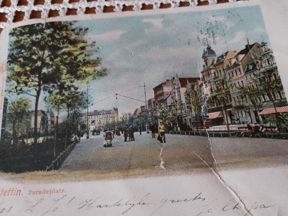 Stara pocztówka Szczecin 1901 rok
