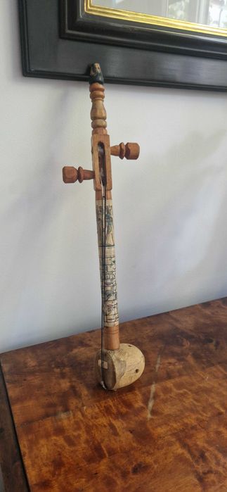 Rababa Ludowy Egipski drewniany instrument strunowy dekor rekwizyt