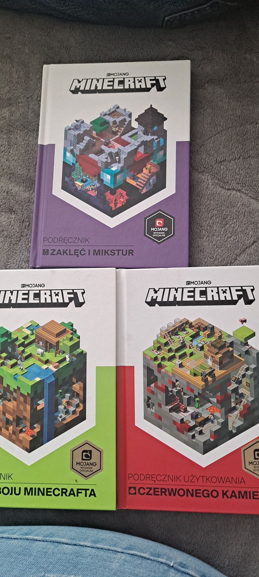 3x Minecraft 1Podrecznik podboju 2czerwonego Kamienia 3 Zaklęć i mikst