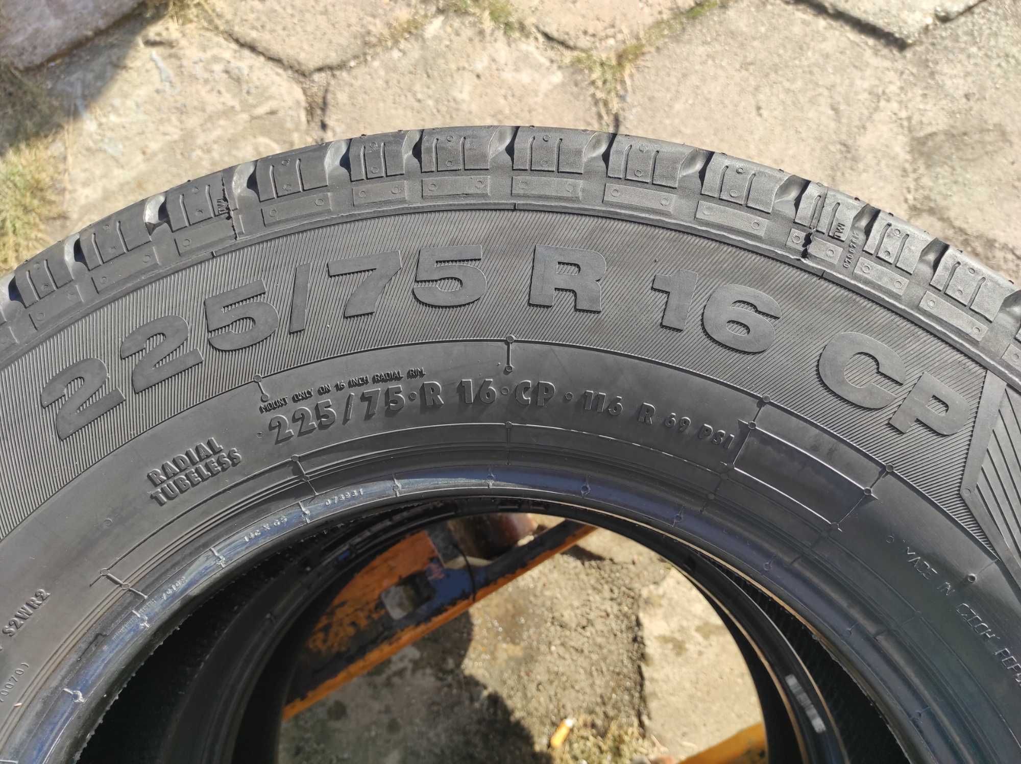 NOWE opony dostawcze 2x 225/75 R16C Continental VancoCamper 2023