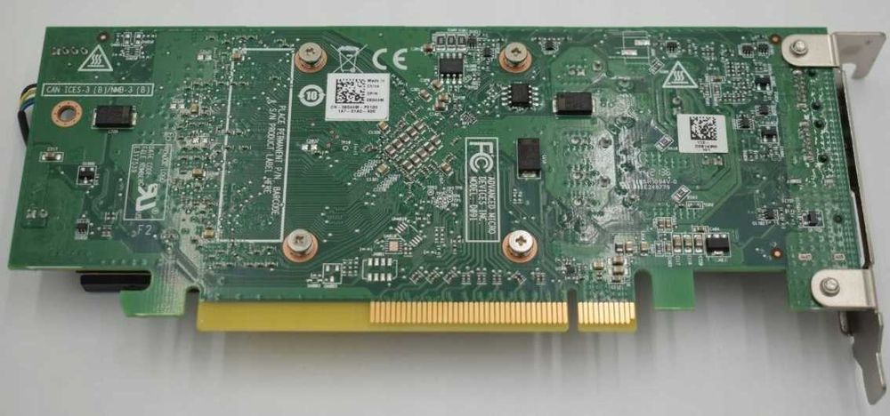 Ігрова низькопрофільна відеокарта RX640 gddr5 128bit 4Gb 1DP 2MDPLPssf