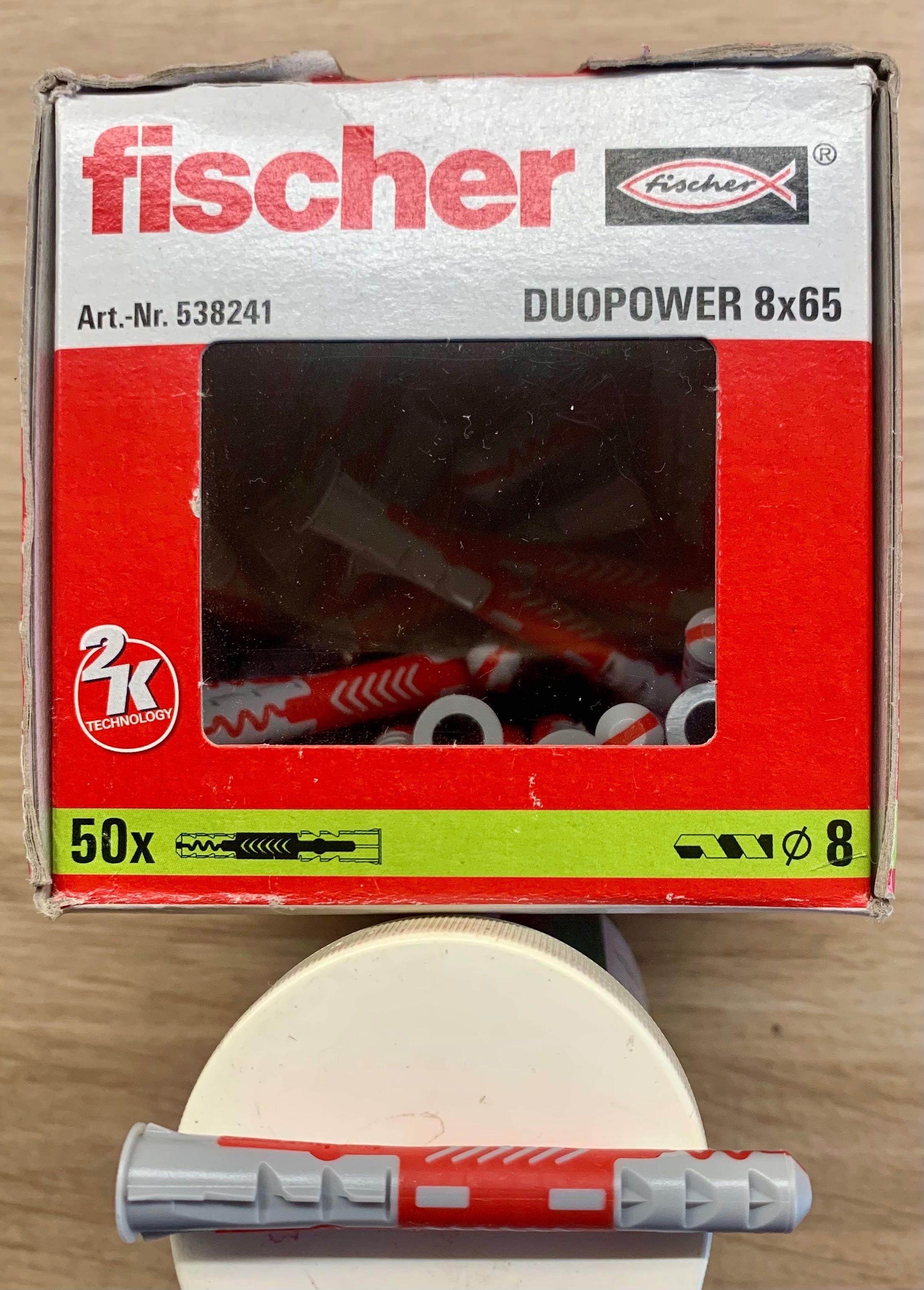 FISCHER DUOPOWER 8x65 mm-50 szt