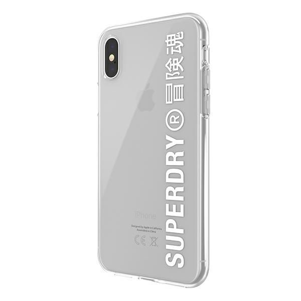 Superdry Snap Iphone X/Xs Clear Case Biały/White 41576