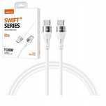 Szybki Kabel Usb-C Usb C 65W Pd Wzmacniany 1M Aluminiowe Końcówki