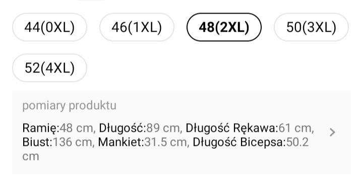 Kurtka zimowa Plus Size