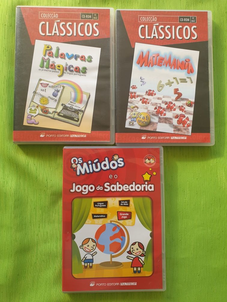 Cd-rom - colecção os miúdos. Colecção clássicos  porto editora