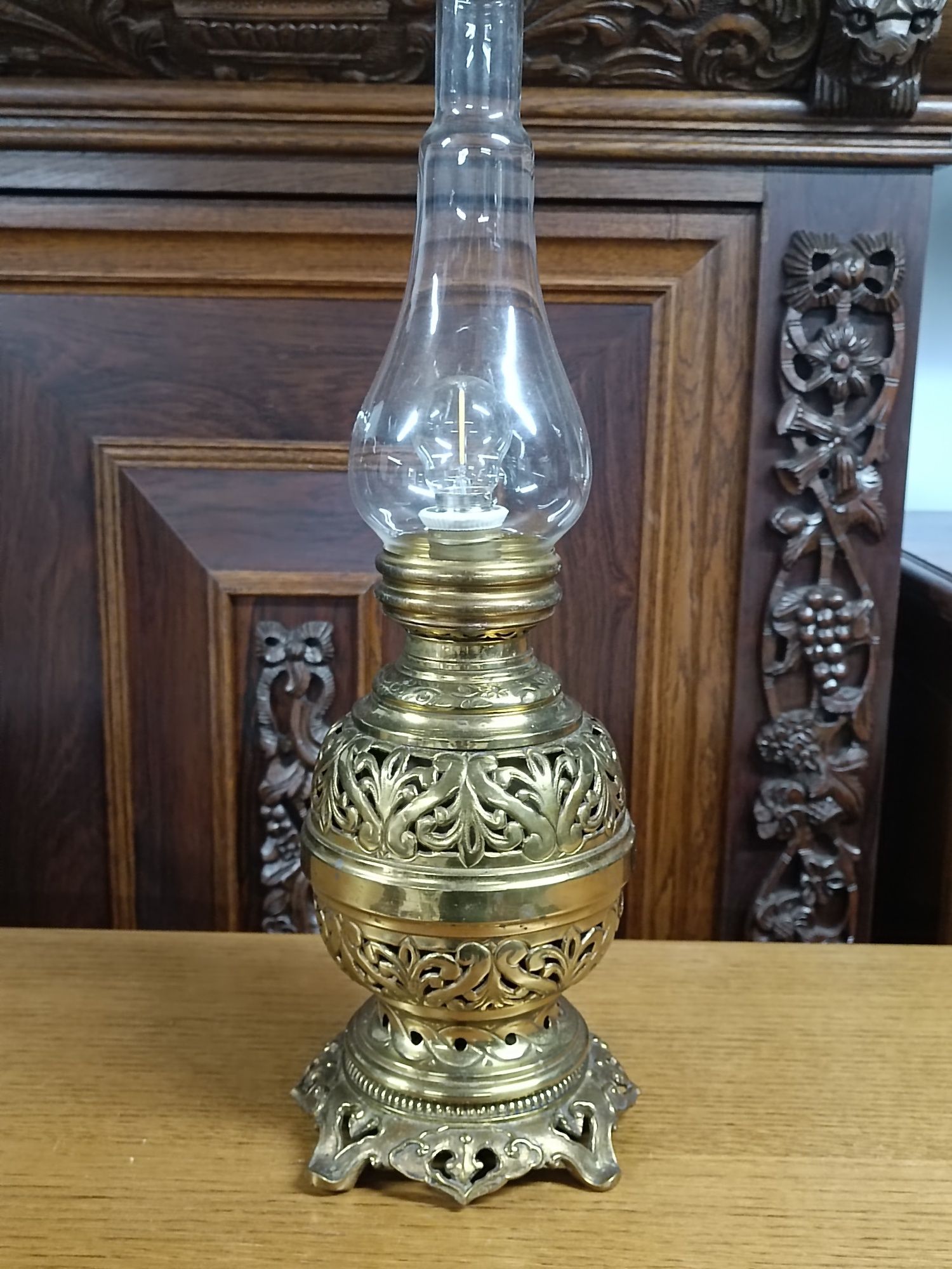 Лампа гасова, бронза,  світильник