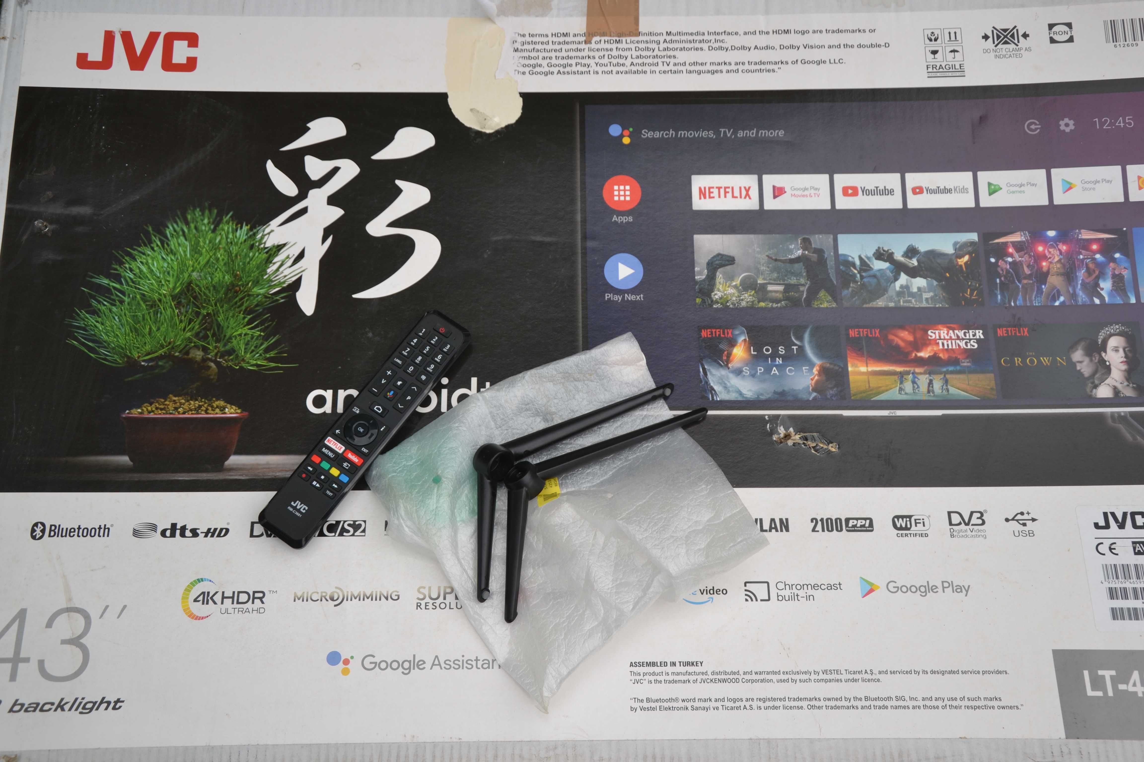 Telewizor JVC 43" android LT-43VA6900 wada