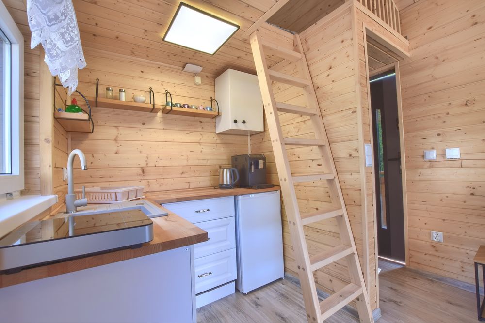 Domek z jakuzzi w górach