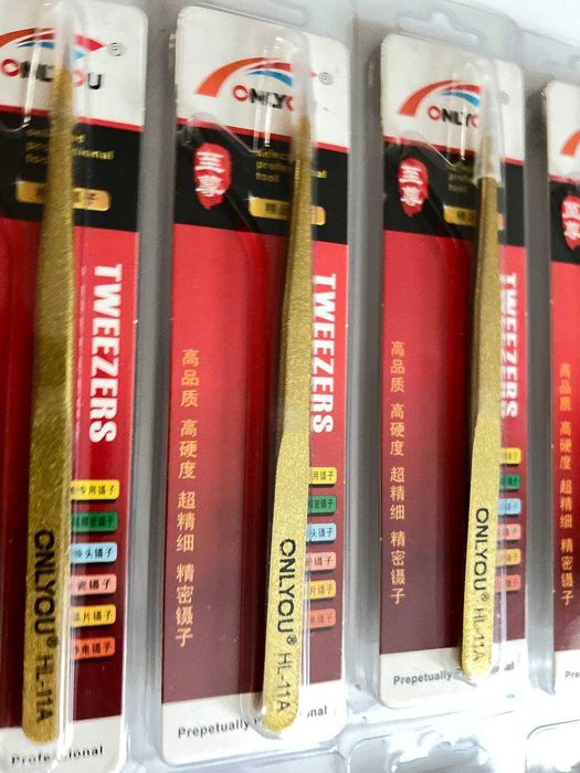 Пінцет ONLYOU пинцет высокоточный серебряный