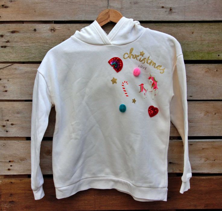 Biała bluza | H&M | świąteczna