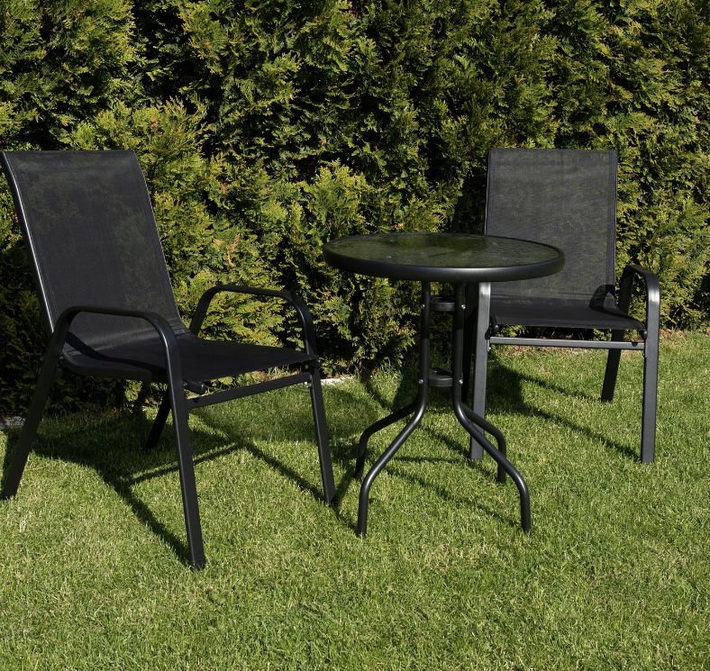 Zestaw mebli ogrodowych meble ogrodowe 2 krzesła stolik ogrodowy