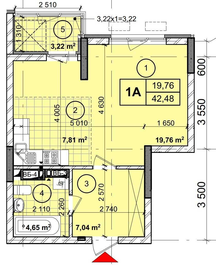 Продаж 43м2 в ЖК Демеевка, Демеевская 18, метро, Голосеевский