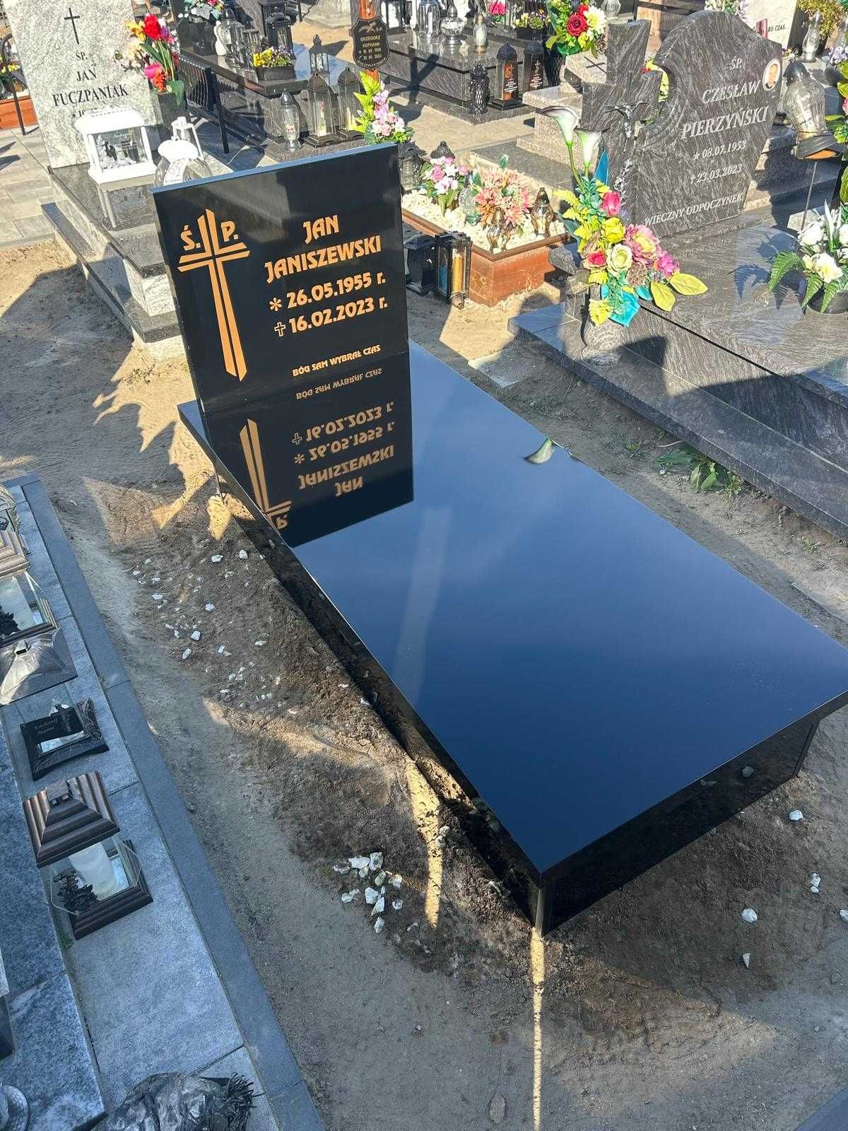 Tani pomnik Nagrobek Kompozytowy z montażem