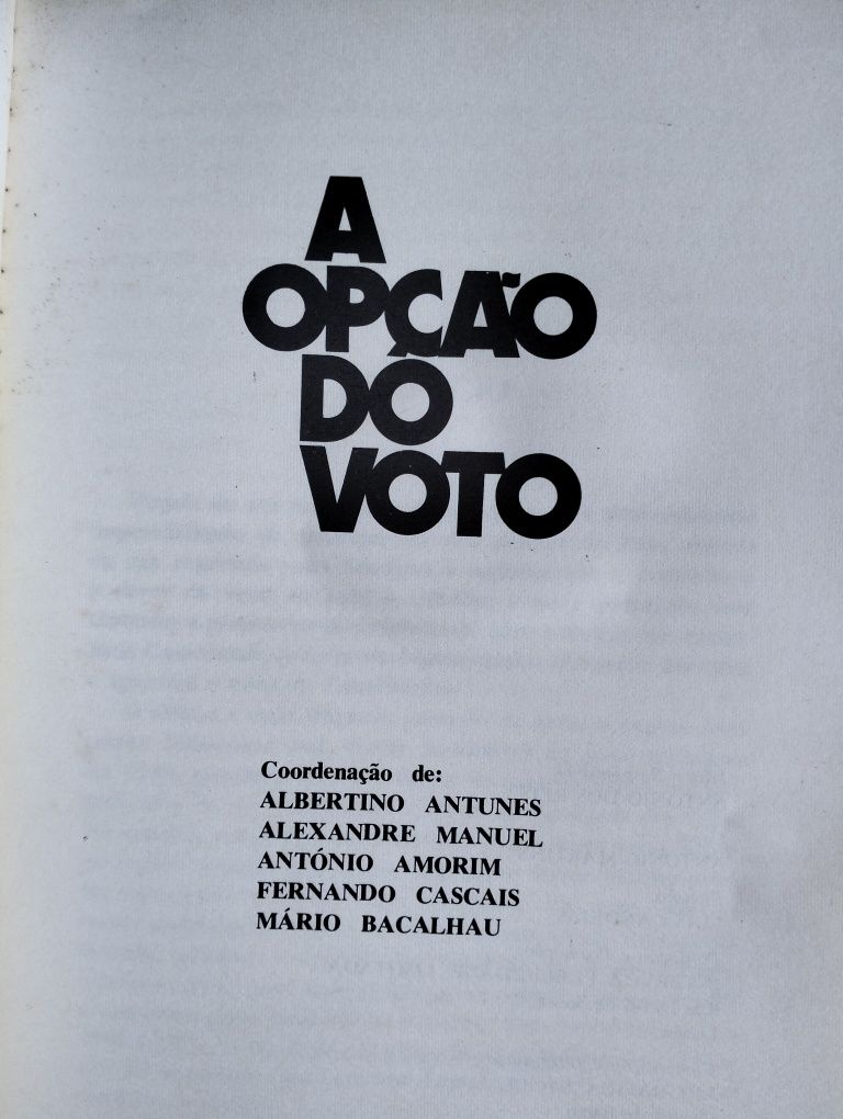 Livro A Opção do Voto