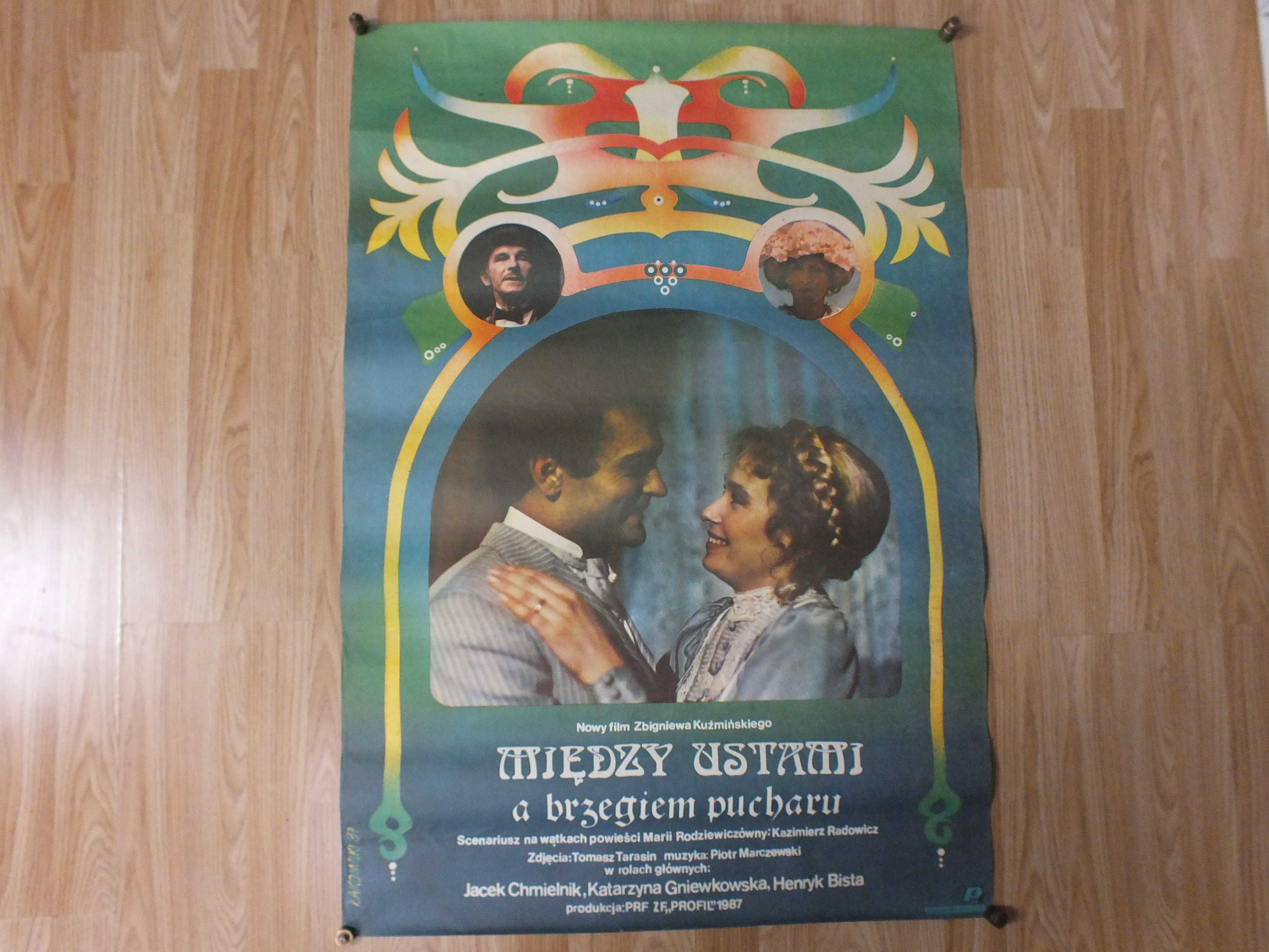 Oryginalny plakat -Między ustami a brzegiem pucharu- 1987  M. Łakomski