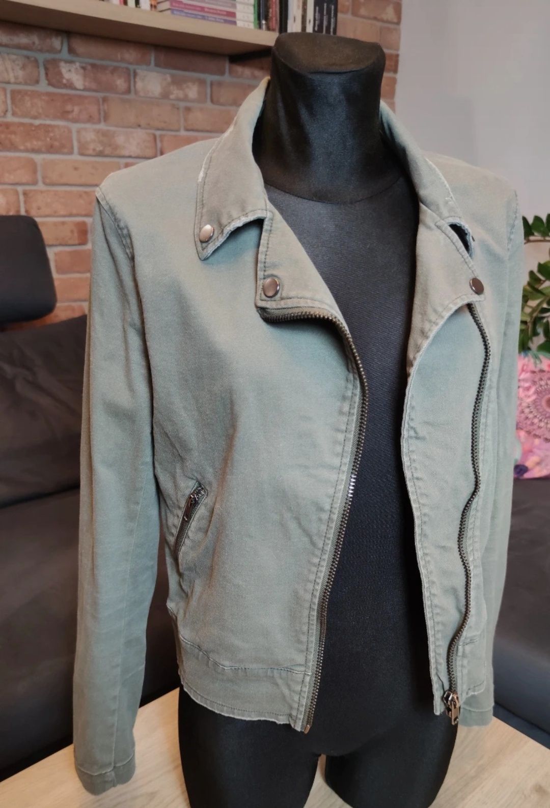 Kurtka jeans ramoneska